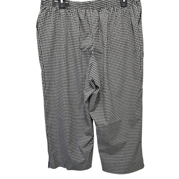 NWT Alfred Dunner Womens Classic Fit Capri Size 14 Black and White with Pockets - Picture 2 of 8